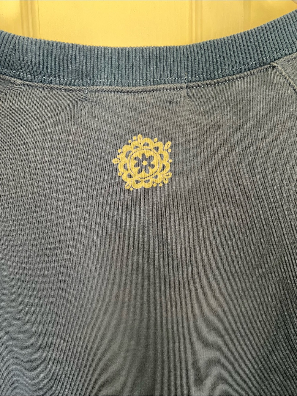 Natural Life Let’s Just Go Graphic Sweatshirt Blue Adventure Pullover Size M - Picture 10 of 10